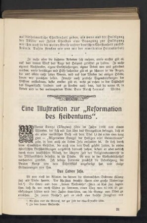 Eine Illustration zur ,,Reformation des Heidentums"