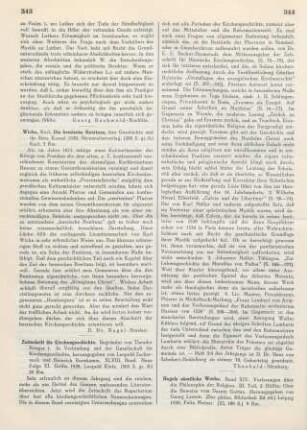 343-344 [Rezension] Zeitschrift für Kirchengeschichte ; 48(N.F.).1929