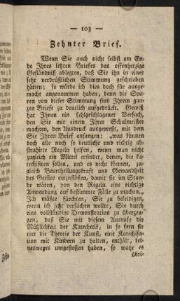 103-144, Zehnter Brief