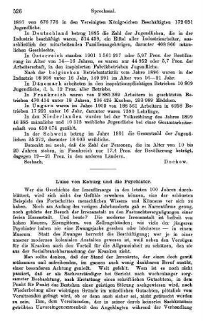 526-529, Luise von Koburg und die Psychiater