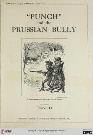 Supplement to “Punch or the London Charivari”- October 14, 1914