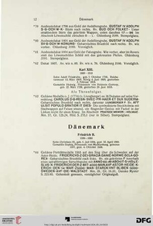 Dänemark (Nr. 84-97)