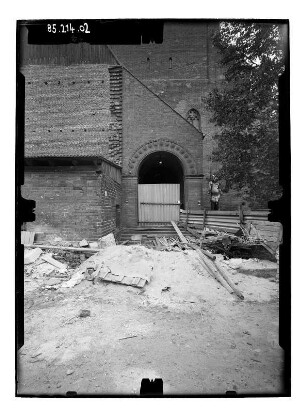 Berlin-Mitte, Am Köllnischen Park 5. Märkisches Museum (1901-1907; L. Hoffmann). Hofansicht