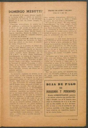 Teatro de ayer y hoy : (Viene de la pág. 22)