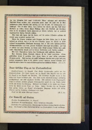 Der Anmarsch auf Grodno.