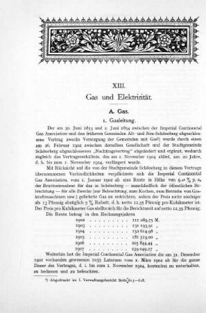 XIII. Gas und Elektrizität