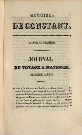 Mémoires de Constant, premier valet de l'empereur, sur la vie privée de Napoléon, sa famille et sa cour. 2