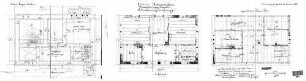 Untergriesheim: Empfangsgebäude Verwaltungsgebäude Grundrisse UG,1.+2.Stock (mit Gebälk)