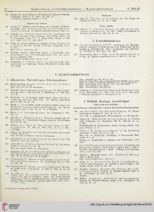 V. Kunstsammlungen