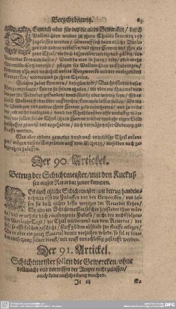 Der 90. Artickel. Betrug der Schichtmeister/ mit den Kuckussen auffm Retardat zuvor kommen.