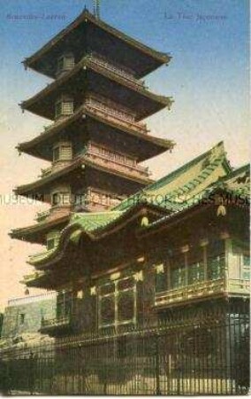 Der Japanische Turm im königlichen Park Laekens