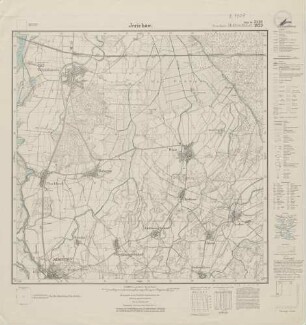 3438 (alte Nr.: 1829) Jerichow, (4cm - Karte) Meßtischblatt