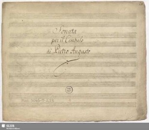Sonatas - Mus.3065-T-2,26 : cemb : A