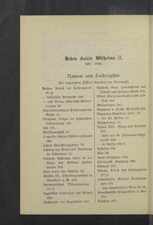 Namen- und Sachregister. 1901-1905.