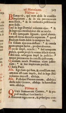 314-325, Ad Matutinum.