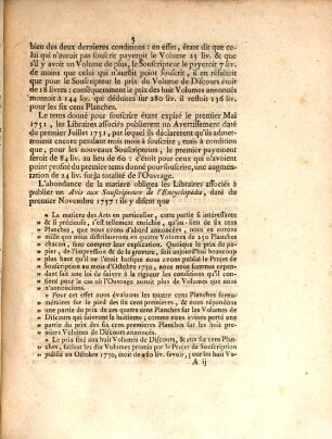 Mémoire a consulter pour les Libraires associés à l'Encyclopédie