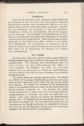 Die Pupille.