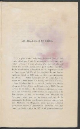 Les hollandais au Brésil.