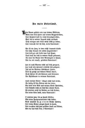 An mein Vaterland.