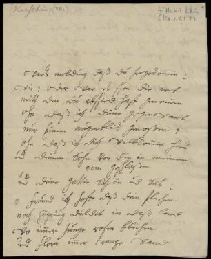 Brief von Anna Luise Karsch an Rudolf Erich Raspe