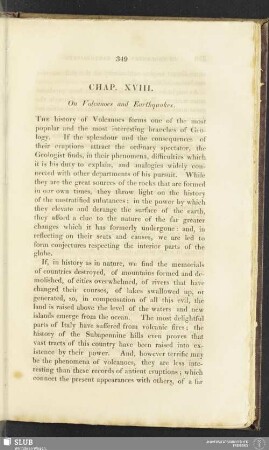Chap. XVIII. On Volcanoes and Earthquakes