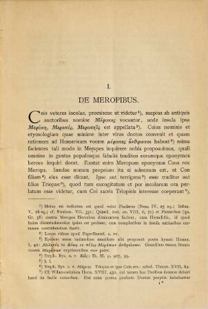 Quaestiones Coae mythologae : Diss. inaug.