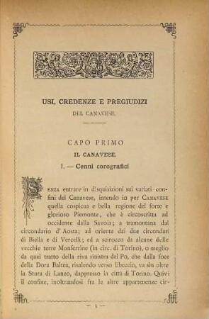 Usi, credenze e pregiudizi del Canavese, spigolati ed ordinati da Gaetano di Giovanni