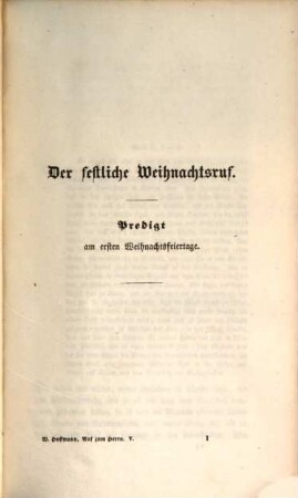 Ruf zum Herrn : Zeugnisse aus dem Amte in einer fortlaufenden Reihe von Predigten, 5