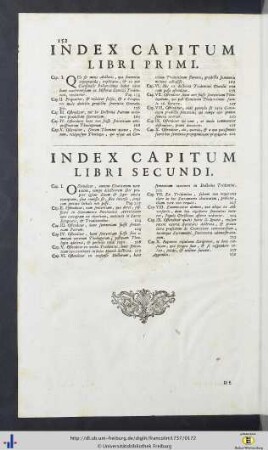 Index capitum libri primi & secundi.