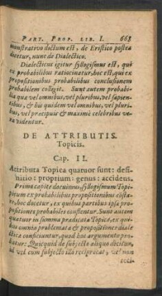 De Attributis Topicis. Cap. II.
