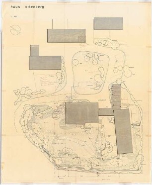 Haus Ottenberg, Kressbronn: Lageplan mit Gartenplan 1:100