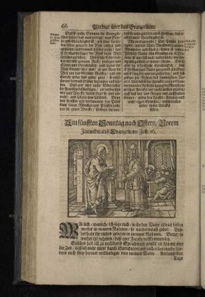 Am fünfften Sonntag nach Ostern/Vocem Jucunditatis/Evangelium Joh. 16.