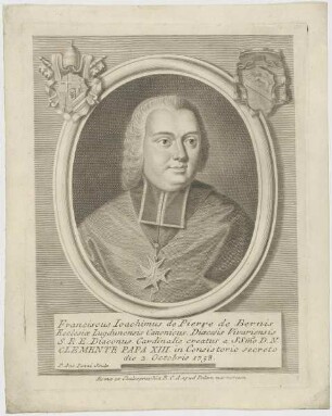 Bildnis des Franciscus Ioachimus de Pierre de Bernis