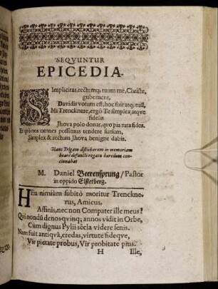 Sequuntur Epicedia.