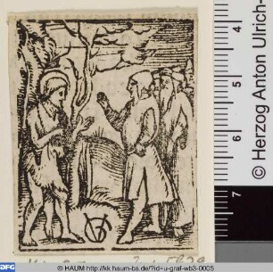 Johannes der Täufer predigt in der Wüste