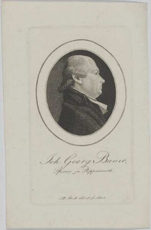 Bildnis des Joh. Georg Bauer