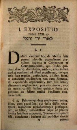 Curarum exegeticarum ... veteris testamenti oracula