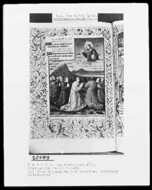Breviarium Petri Mileti — Anbetung Gottvaters, Folio 372verso