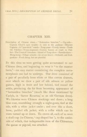 Chapter XIII. Description of Chinese dress ...
