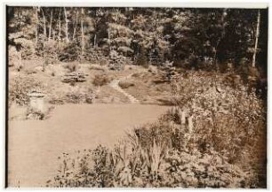 Garten Leo van den Bergh, Berlin-Kladow: Stauden mit Treppensteig