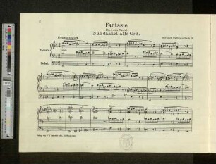 Fantasie über den Choral: Nun danket alle Gott.