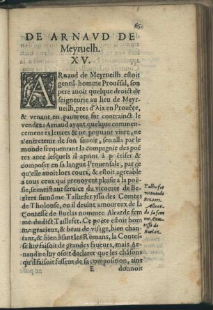 De Arnaud De Meyruelh, XV