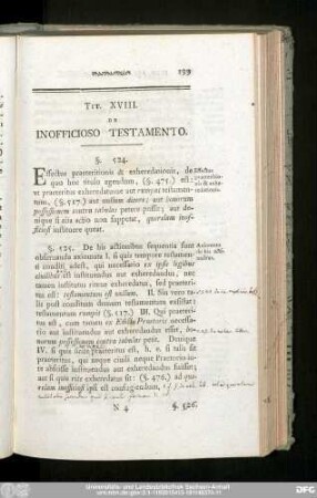 Tit. XVIII. De Inofficioso Testamento.