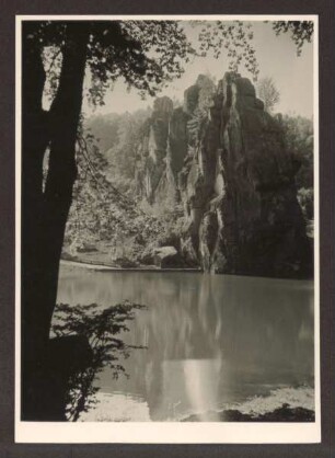 Externsteine, Wasserseite. Horn - Bad Meinberg