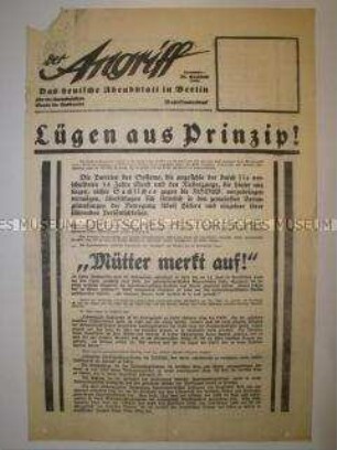 Sonderdruck des "Angriff" zur Reichstagswahl am 31. Juli 1932