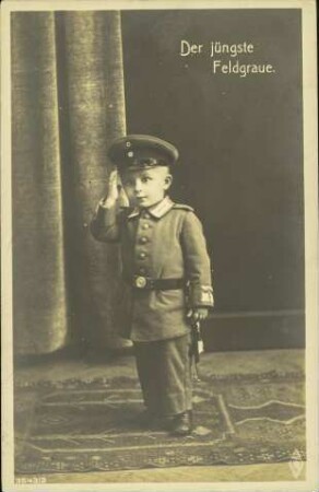 Der jüngste Feldgraue.