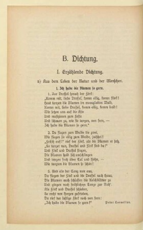 I. Erzählende Dichtung