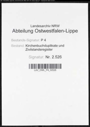 Kirchenbuchduplikat der evangelisch-reformierte Gemeinde Schwelm, Ennepe-Ruhr-Kreis (GHT 1854-1865). (Gemeinde: Evangelisch-Reformierte Gemeinde)