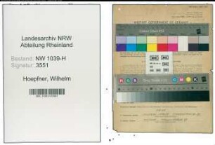 Entnazifizierung Wilhelm Hoepfner , geb. 02.05.1906 (Architekt)