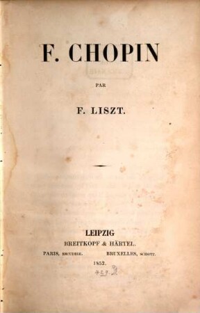F. Chopin